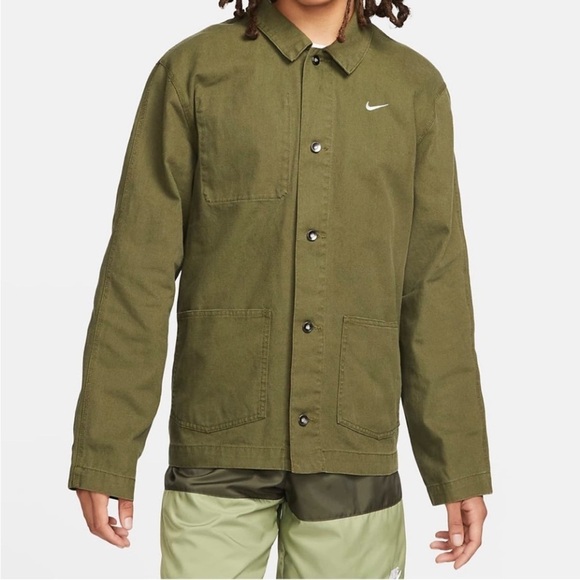 Nike Unlined Chore Coat Cotton Green Size Medium - Picture 1 of 16
